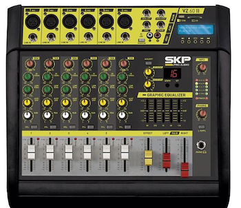 Vz 60 II Consola mixer potenciada -MP3-Rec VZ 60 II SKP