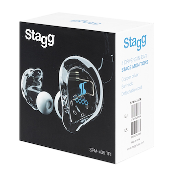 AURICULARES IN EARS STAGG ALTA RESOLUCION 4 DRIVERS TRANSPAR SPM435TR STAGG