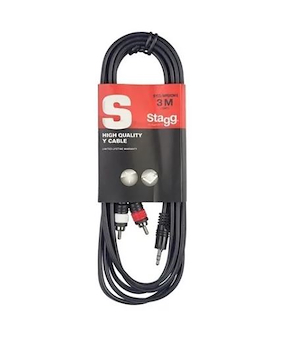 CABLE STAGG RCA-MINIPLUG 3mts SYC3MPSB2CM STAGG