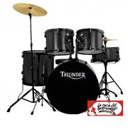Bateria 5 cpos, std, c/fierros, c/platos 14hh+16cr, hardware JBP0901-BK THU THUNDER
