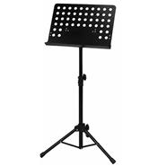 Atril T/Director, Placa De Metal Enteriza Agujereada, C: Bk MS-16H THUNDER