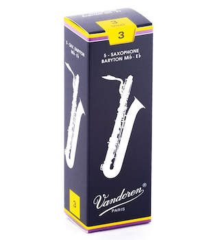 Cañas	 Para 	Saxo Barítono Tradicional x 1 (Flow-Pack)	n°3 Vandoren