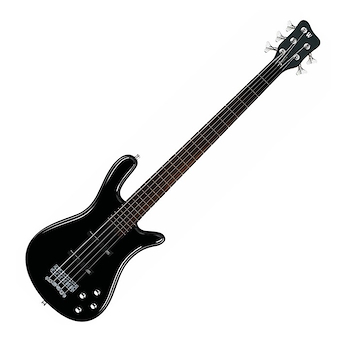 Cuerpo de carolena • mástil de arce bolt-on • escala larga Bajo Streamer Pro Series Lx5 Nirvana Black Warwick