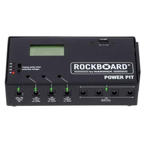 Cons max. 1280ma - display con informacion de voltage - e Fuente Multiple Rockboard Power Pit Warwick