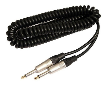 Cable para instrumento expandible. Largo: 6 metros. Plugs re P6,5/P6,5x6M-RCL 30206 D6 C. Warwick