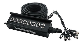 XLR (M) or XLR (M yH) Plug pachera escenario: 8/0 envíos/re 8/0 x 15mts - RCL 30900. - Manguera Warwick