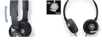 Auriculares livianos para uso prolongado. 
Respuesta a frecu HPH-50 YAMAHA