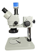 MICROSCOPIO TRINOCULAR 37045A++ CON CAMARA 4K Y ARO DE LUZ