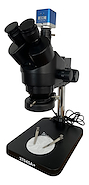 MICROSCOPIO TRINOCULAR 37045A++ C/CAMARA 4K Y ARO DE LUZ