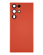 TAPA TRASERA SAMSUNG S22 ULTRA NARANJA C/LENTE