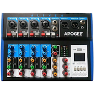 Apogee Alive 6 Consolas con 6 canales Mono (MIC / LINE) + 1 canal estéreo