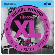 EXL120-E Encordado de niquel 09/42 (1er cuerda extra)