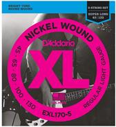 Daddario EXL170-5 Enc. p/ bajo 5 cuerdas 045