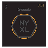 Daddario NYXL1046-3P Encordado Electrica 010 Nickel Wound Revestido