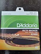 Daddario EZ890 ENC. P/ ACUSTICA 85/15 X-LITE 009