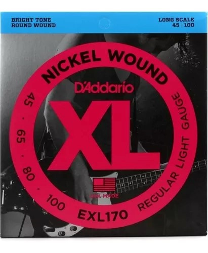 Daddario EXL170 Encordado para bajo 045.