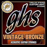 GHS VN12CL Encordado para guitarra acustica 12 cuerdas Vintage Bronze