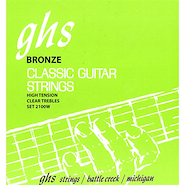 GHS 2100W Encordados para guitarra Clasica dorada alta tension