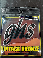 GHS VNXL Encordado para guitarra acustica Vintage Bronze 11-50