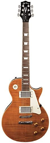 Jay Turser JT-220D-TE Electrica tipo Les Paul, Cuerpo solido de Aliso, tapa flamea