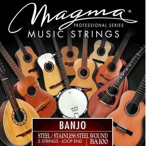 BA100 Encordado para banjo 5 cuerdas enchapado en plata