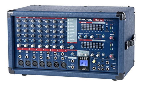 Phonic POWER750RW Consola Potenciada | 500 W | 7 Ch | Bluetooth