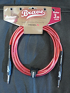 BRV100LU3TR Cable de ins, plug-plug PROEL 6.3mm Mono, cubierta flexible
