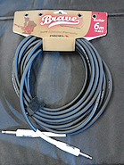 BRV100LU6BK Cable de ins, plug-plug PROEL 6.3mm Mono, cubierta flexible