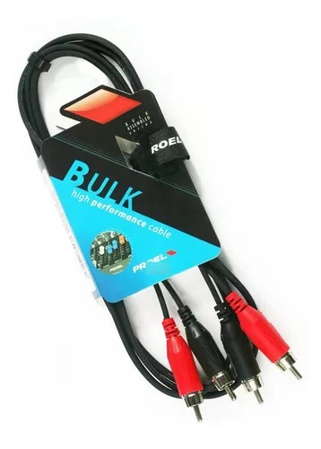 BULK545LU3 Cable 2 RCA- 2 RCA, 3 metros