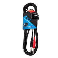 BULK505LU18 Cable 2 plug-miniplug stereo, 1,8mts