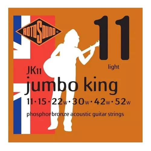 JK11 Encordado acústica 11-52 / Fosforado de Bronce