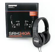 Shure SRH240A Auricular Estudio Profesional, 105db,32 ohms,20Hz-20kHz