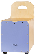 Stagg CAJKIDPP CAJON PERUANO PARA CHICOS CON RESPALDO - TAPA COLOR PÚRPURA