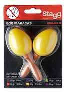 Stagg SEGMSYW Shaker Mango Corto (Par) Color Amarillo - 45 Gramos