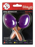 Stagg SEGMSPP Shaker Mango Corto (Par) Color Púrpura - 25 Gramos -