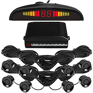 SENSOR DE ESTACIONAMIENTO UNIVERSAL 8 SENSORES NEGRO