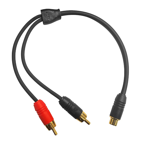 CABLE RCA Y 1M/2F 30 CENTIMETROS 100% COBRE OFC