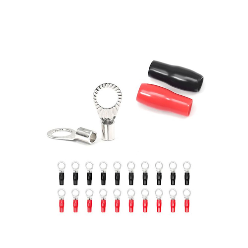 TERMINAL PARA CABLE DE 8 GAUGE 100% COBRE NIQUELADO