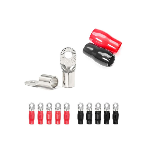 TERMINAL PARA CABLE DE 10 GAUGE 100% COBRE NIQUELADO