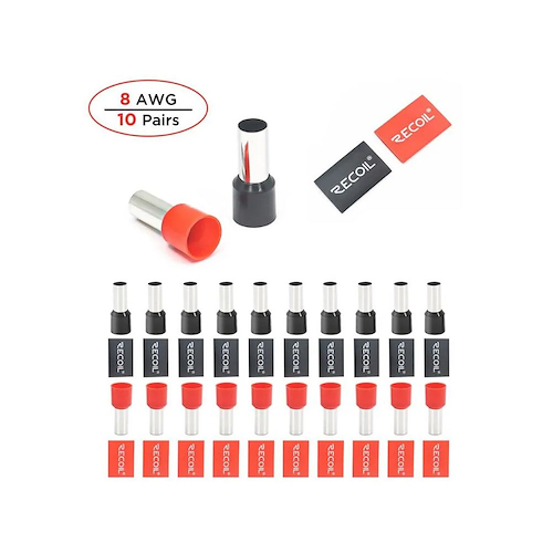 TERMINAL FERRULE PARA CABLE DE 8 GAUGE