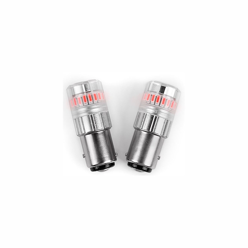 KIT LAMPARA LED T25 1157 DOBLE POLO ROJA