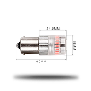 KIT LAMPARA LED T25 1156 SINGLE POLO ROJO