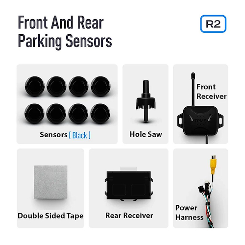 SENSOR ESTACIONAMIENTO TRASERO Y DELANTERO NEGRO