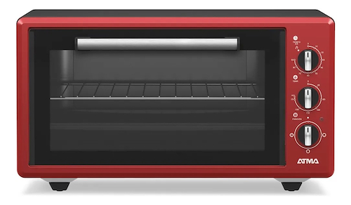 HORNO ELECTRICO GRILL 45 Litros ROJO - Potencia: 1400W HGAR4523PI