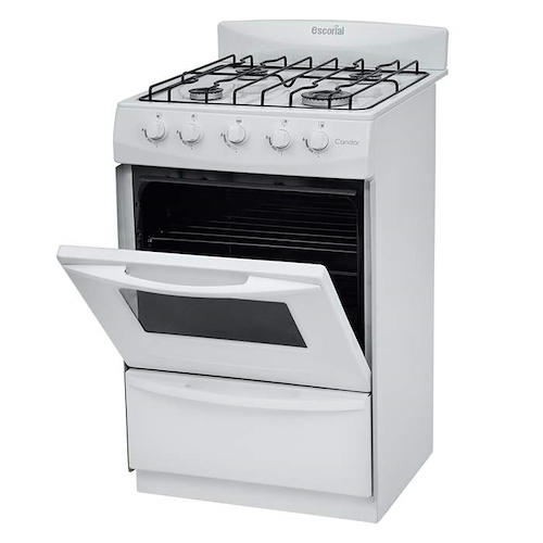 COCINA ESCORIAL CANDOR 50CM GAS ENVASADO BLANCA CANDOR S2 GE
