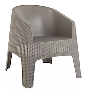 SILLON RATAN IBIZA BLANCO IBIZA