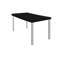 MESA PLASTICA CON PATAS DE METAL 140X75 TOKIO