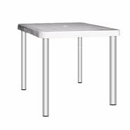 MESA TIMBU CUADRADA 75X75 PATA METALICA TIMBU