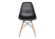 SILLA DE DISEÑO CON PATAS DE MADERA EAMES NEGRO