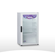 EXHIBIDORA VERTICAL INELRO 106LTS BLANCO ILUMINAC LED MT - 120